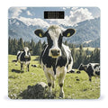 Black and White Cow Smart Scale for Body Weight Accurate Bathroom Scale with LED Display Digital Weight Scales Weighing Machine High Precision Scales for Bath Home