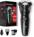 Cordless Electric Razor for Men: 3-in-1 Electric Shavers for Men - IPX7 Waterproof &amp Precision Blades - Turbo Speed Travel Kit for Beard Nose Sideburns