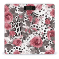 Cute Pink Rose Mix Leopard Pattern Scale for Body Weight Digital Bathroom Scale Precision Smart Weighing Scales with Clear LED Display Accurate High Precision Scales Weighing Machine