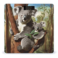 Koala Family Bathroom Scale for Body Weight Bathroom Weighing Scale with Backlit LCD Display Highly Accurate Measures Weight Up to 180kg