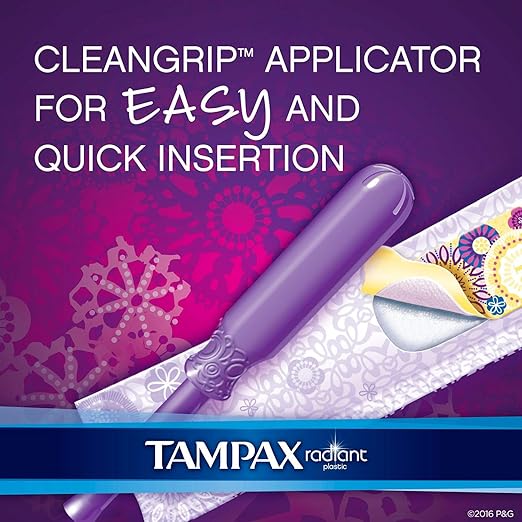 Tampax 29936 Radiant Tampons Regular Super 84 Count (Pack of 1)