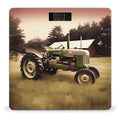 Old Tractor Photo FarmScale for Body Weight with LCD High Precision Weighing Scales Fashion Sturdy Tempered Glass Weight Scales Easy-to-Read Digital Bathroom Scale for Daily 400lb
