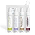 Lotion Hand Sanitizer Variety 4 Pack | Hand Sanitizer Travel Size | Moisturizing Hand Lotion | With Aloe Vera &amp Essential Oils | Vitamin E | Cleanse &amp Moisturize | For Cars Backpacks Travel