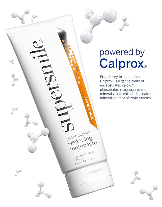 Supersmile Fluoride-Free Whitening System – 8 oz Professional Grade Whitening Toothpaste &amp Accelerator – Whitens up to 6 Shades &amp Strengthens Enamel