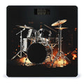 Drummer Bathroom Scale Large LCD Backlight Display Digital Scale Rounded Corners Body Scales Automatic Power On/Off Bathroom Scales for Home Bedrooms