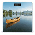 Canoe Lake Weight ScaleClear LED Display Bathroom Digital Weighing ScaleTempered Glass Digital Bathroom Scale for Body Weight Capacity Up to 400 Lbs