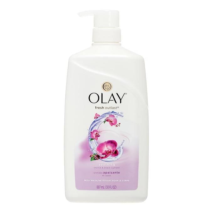 Olay Fresh Outlast Soothing Orchid &amp Black Currant Body Wash 30 Oz