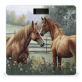 Animals Embroidery Paintings Horses Smart Scale for Body Weight Accurate Bathroom Scale with LED Display Digital Weight Scales Weighing Machine High Precision Scales for Bath Home