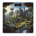 Woods and Castle Scale for Body Weight Anti-Slip Tempered Glass Digital Bathroom Scales Clear LCD Display Weighing Scale Safe Rounded Corners Smart Scales