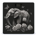 Elephant and Butterfly Bathroom Scale for Body Weight LCD Display Digital Bathroom Scale Tempered Glass Bathroom Weight Scales Fashion Smart Scales for Home Bedroom 400 Lb
