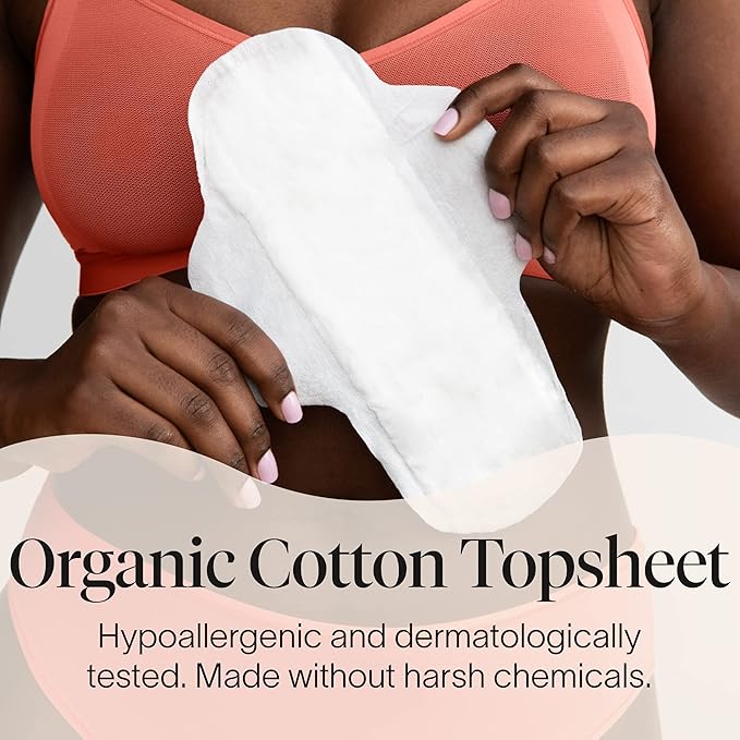 Cora Organic Feminine Care | Overnight Pads with Wings and Non-Applicator Tampon Pack | Ultra-Absorbent Unscented Natural Non-Toxic | 72 Overnight Pads and 72R/S Tampons | Bundle Pack