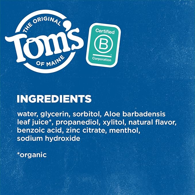 Tom's of Maine Natural Wicked Fresh Alcohol-Free Mouthwash Cool Mountain Mint 16 oz. 6-Pack (Packaging May Vary)