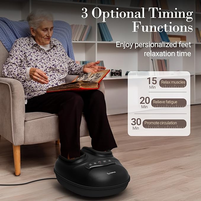 Foot Massager for Neuropathy Pain Relief - [2026 New Version] Deep Kneading Feet Massager with App Control for Plantar Fasciitis Foot Massager with Heat Kneading Gifts for Women Men