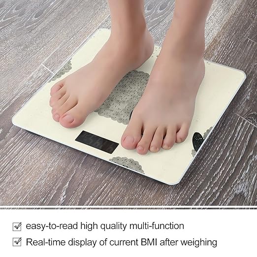 Sheep Smart Scale for Body Weight Accurate Bathroom Scale with LED Display Digital Weight Scales Weighing Machine High Precision Scales for Bath Home