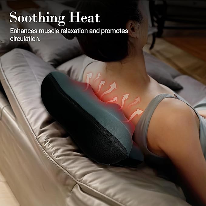 Back Massager with Heat Massager Pad