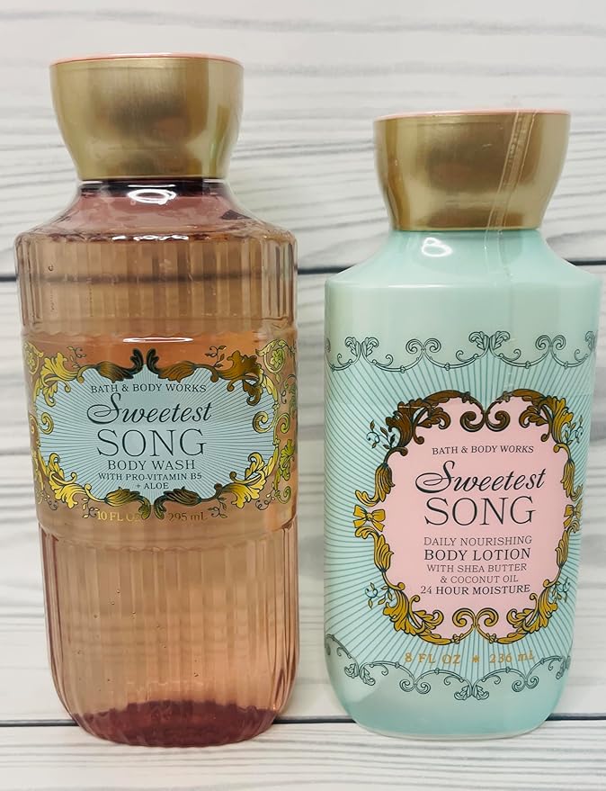 Bath &amp Body Works Body Sweetest Song Lotion and Body Gel Wash 2 Piece Set