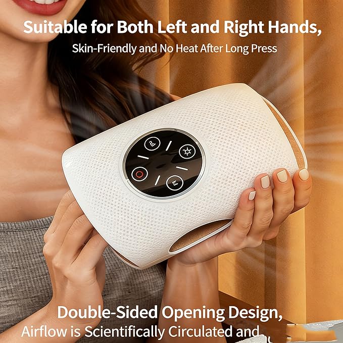 Hand Massager – Cordless Electric Hand Massager with Heating and Compression Functions for Both Men and Women