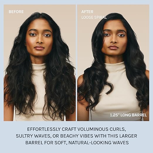 Bio Ionic Long Barrel Curling Iron with Moisture Heat Technology &amp NanoIonic MX Versatile Curling Wand - Multiple Barrel Sizes for Tight Classic Loose &amp Soft Curls