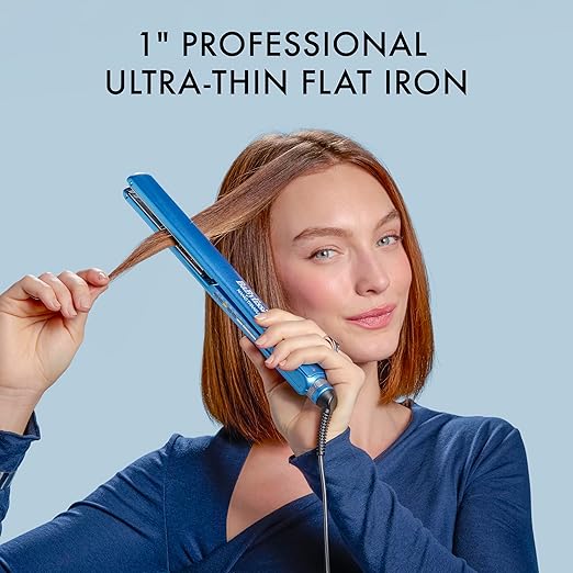 Nano Titanium Digital Ultra-Thin Hair Straightener Professional Flat Iron 5-Inch Extended Plates for Faster Straightening for All Hair Types