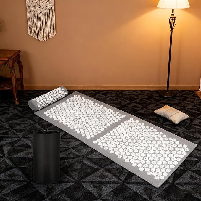 acupressures Roll Mat - Tension Release Base Portable Wellness Surfaces Spine Stimulation Board Recovery Support Platforms | Body Massage System Wellness Circulation Relaxation Balance for Travel