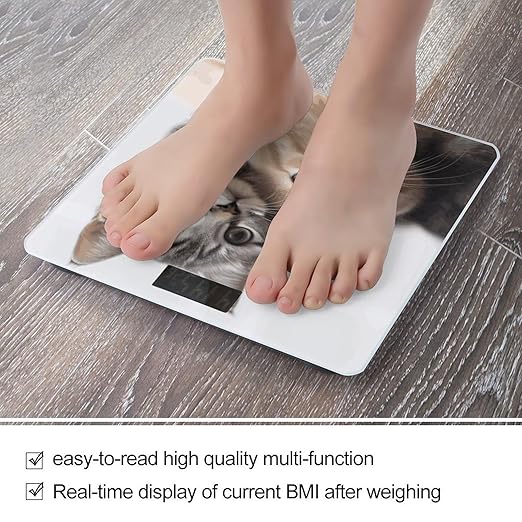 Cats Bathroom ScaleHighly Accurate Digital Weighing Machine for People Bright LED Display Weight Scale for The Aldult Home Use