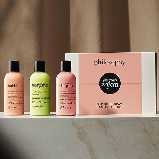 philosophy scent-sational hydrating bath &amp shower gels - efficiently cleanses soothes &amp comforts dry skin - vegan &amp cruelty free formula
