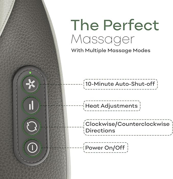 Electric Shiatsu Neck and Back Massager &amp Electric Scalp Massager
