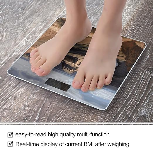 Grand Canyon Arizona Weight Scale Digital Electronic Scales Bathroom Scale Larg LCD Backlight Display High Precision MeasurementsTempered Glass