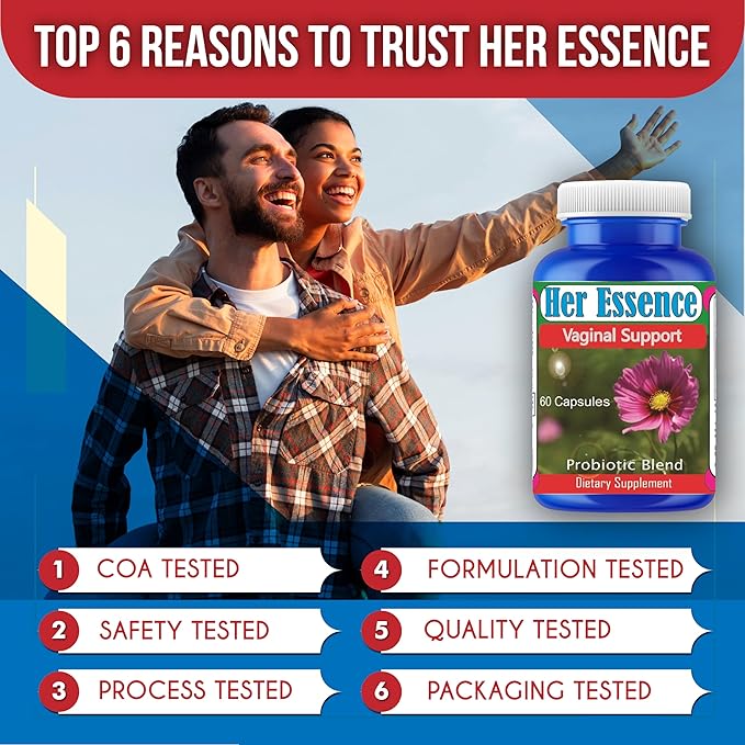 Celebrity LifeStyle Product Her Essense Probiotics for Women – Vaginal ph Balance Digestive &amp Urinary Tract Balance – Daily Feminine Care Gut Health for Women Probiotic Supplement – 60 Capsules