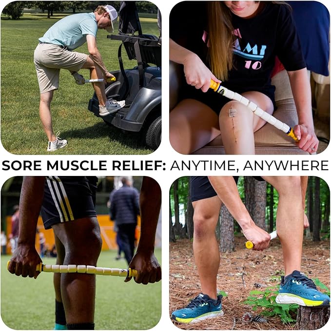 The Original Massage Stick - Self Myofasical Release Muscle Roller Stick - 20 Marathon Stick