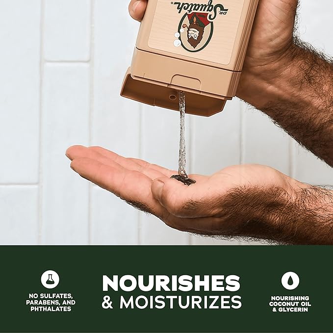 Dr. Squatch NEW Body Wash and Deodorant for Men Gift Set | No Paraben Phthalate Sulfate | Odor-Squatching Aluminum-Free | Pine Tar Body Wash (8 oz 3-Pack) &amp Deodorant (2.56 oz 2-Pack)