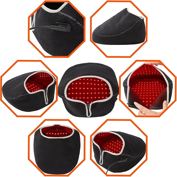 CAMECO 1 Pack Red Infrared Light Therapy for Feet Red Light Therapy for Feet Neuropathy | 0-30min Timer Home Use