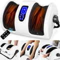 Best Choice Products Heated Shiatsu Foot Massager for Pain Relief Plantar Fasciitis Neuropathy Blood Circulation w/Compact Design - Pearl White
