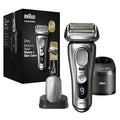 Braun Series 9 Pro 9487cc Electric Razor for Men Wet &amp Dry Rechargeable Electric Shaver with Clean &amp Charge Station and ProCare Attachment Holiday Gifts for Men