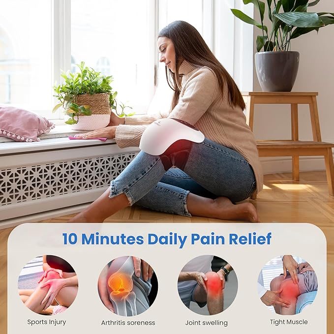 Knee Massager with Heat Back Massager