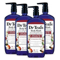 Dr Teal's Body Wash with Pure Epsom Salt with Shea Butter &amp Almond Oil 24 fl oz (Pack of 4)