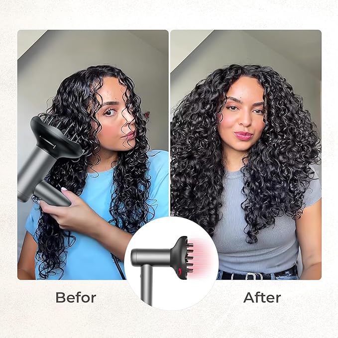 TYMO AIRHYPE Lite Hair Dryer with 3 Attachment