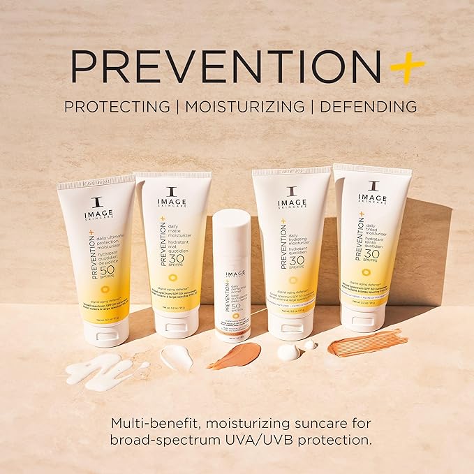 IMAGE Skincare PREVENTION+ Daily Ultimate Protection MoisturizerSPF 50 Face Sunscreen LotionZinc OxideBlendable with No White Cast3.2 oz(Pack of 2)