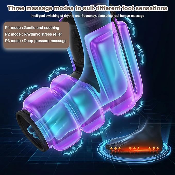 Heated Cordless Foot Massager for Plantar Pain Relief &amp Swelling for Ankle Feet and Blood Circulation Perfect Gifts for Men Women Dad Mom (Birthday Holiday)