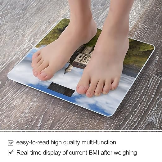 Historical Monuments of Armenia Bathroom Scale for Body Weight Bathroom Weighing Scale with Backlit LCD Display Highly Accurate Measures Weight Up to 180kg