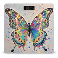 Butterfly Drip Spray Watercolor Scale for Body Weight Smart Scales Digital Bathroom Scale High Precision Weighing Scales with Large Display Weighing Machine for People