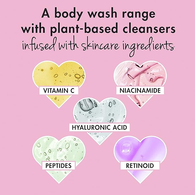 Love Beauty and Planet Plant-Based Body Wash Hydrate and Restore Skin Watermelon and Hyaluronic Acid Made with Plant-Based Cleansers and Skin Care Ingredients 100% Biodegradable 20 fl oz