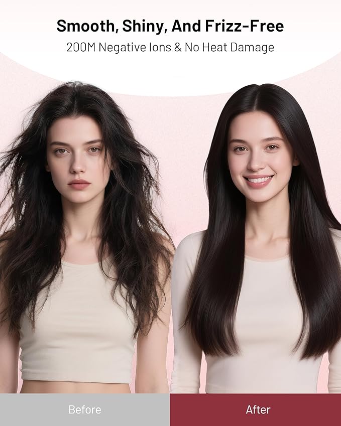 Dual Voltage Ionic Hair Dryer with Diffuser - 1875W High-Speed Blow Dryer for Women Fast Drying No Heat Damage Low Noise Lightweight European Travel 110V-120V/220V-240V Gifts for Women