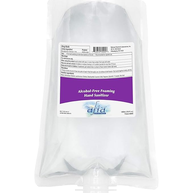 Afia Alcohol-Free Foaming Hand Sanitizer 6 x Case (NCL0445-57)