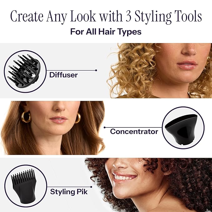 Hot Tools Pro Artist 1875W Turbo Ceramic + Ionic Hair Dryer | Fast Dry Lightweight