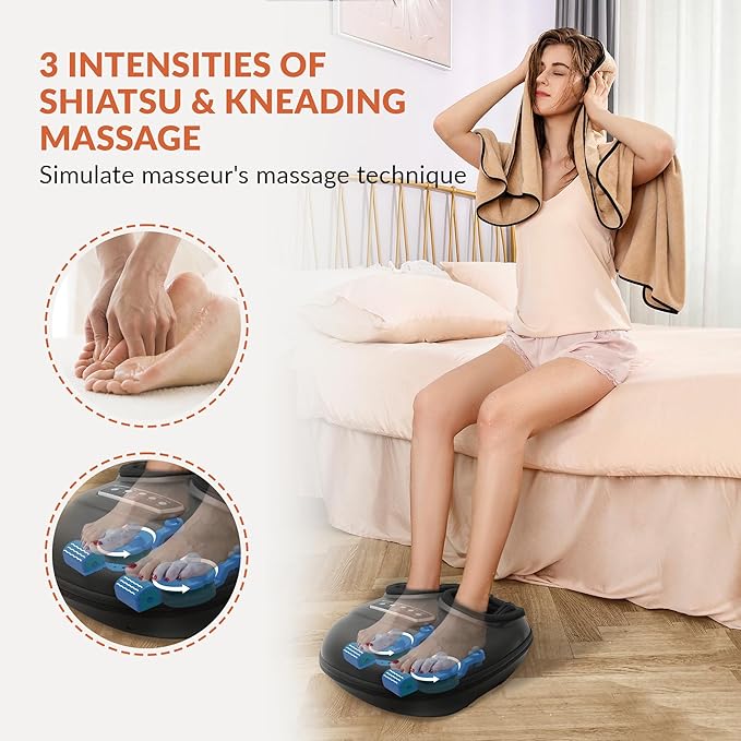 CILI Cordless Neck Massager Pillow &amp Foot Massager