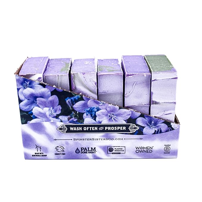 Spinster Sisters Front Range Flowers – 6 Pack All Natural Moisturizing Spa Aroma Eco-Friendly Refreshing Scent Vegan Sulfate Free Zero Waste Packaging 4.5 oz