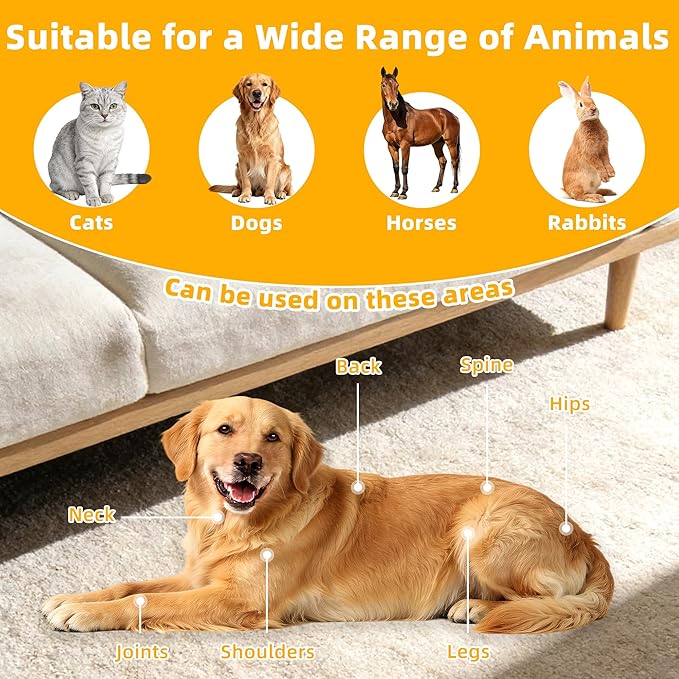 Pets Red Light Therapy Belt LED Infrared Light Therapy for Dogs and Cats with 80 LEDs 660nm and 850nm RedWearable Device for Pain Relief