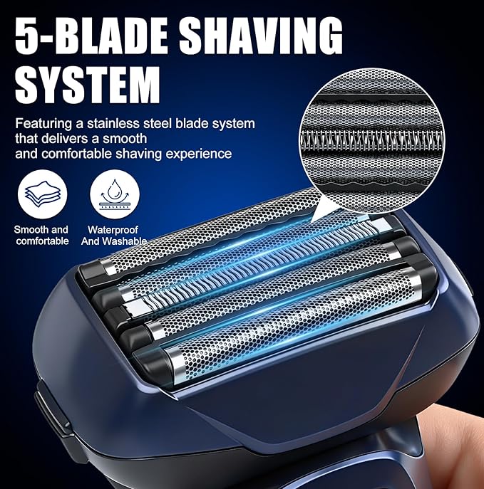 WES9032 Shaver Replacement Foil Head Compatible with Panasonic ARC5 Replacement Blades Suitable for models ES-LV97-K ES-LV67-K ES-LV95-S and ES-LV65-S (9032-2PCS)