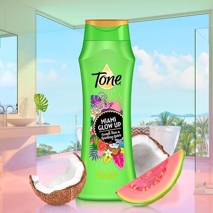 Tone Body Wash Miami Glow Up 16 fl oz (Pack of 6)